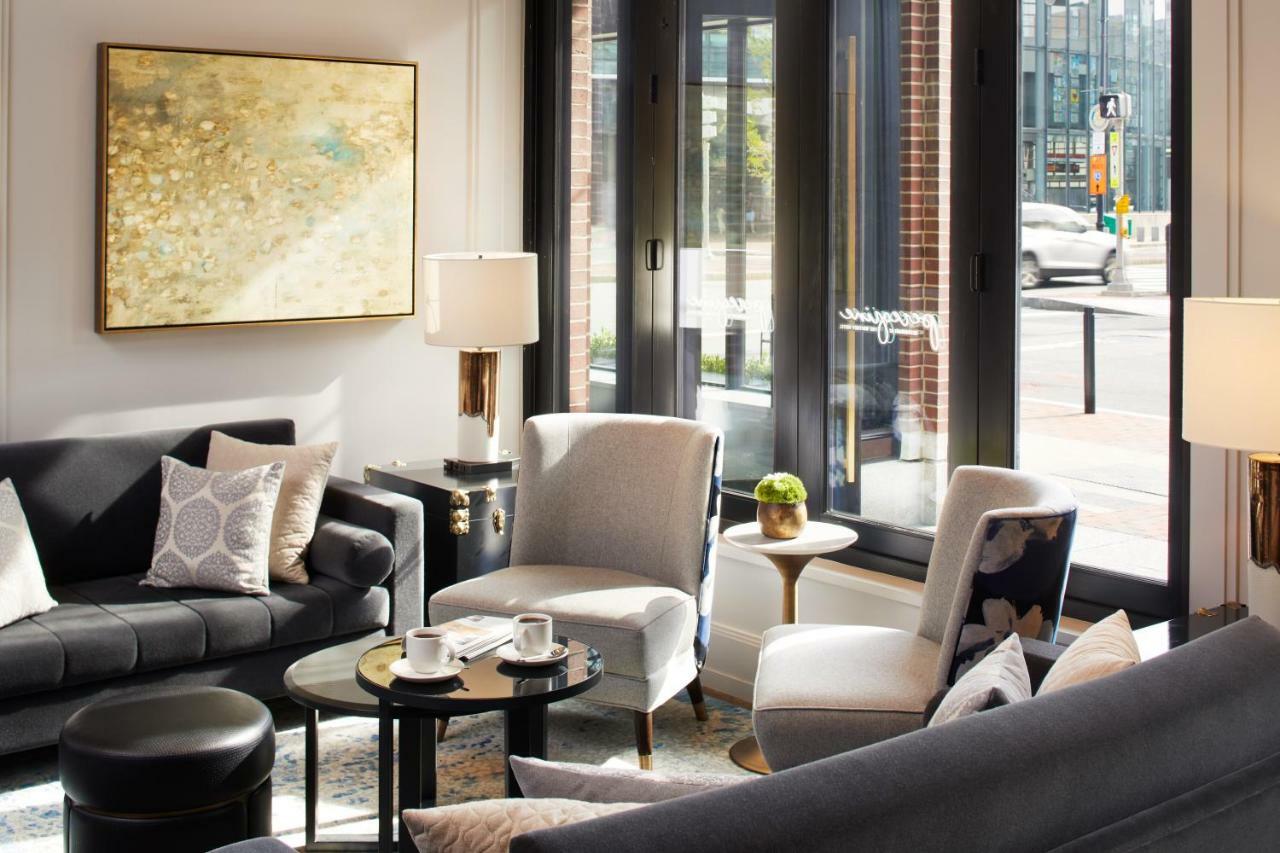The Whitney Hotel Бостън Екстериор снимка The living room of a model apartment at 100 East 57th Street